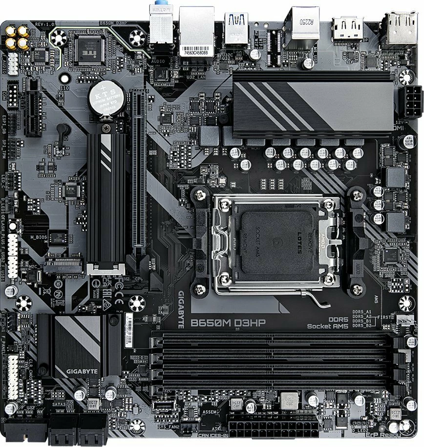 Pllakë amë Gigabyte B650M D3HP Micro-ATX, DDR5, PCIe 4.0