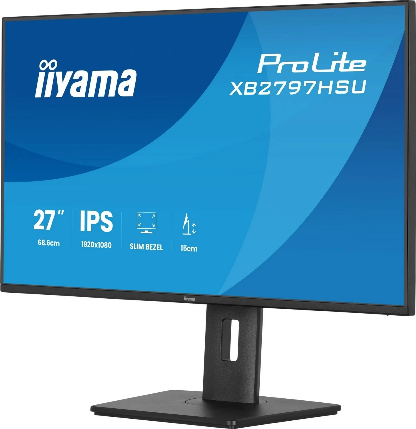 Monitor iiyama XB2797HSU-B1, 27 inch, Full HD, IPS, LED, i zi