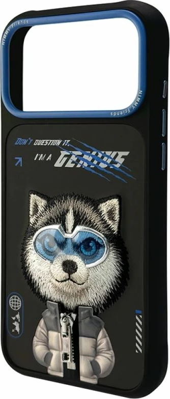 Case Nimmy Cool&Cute 2.0 Wolf për iPhone 17 Pro, e zezë