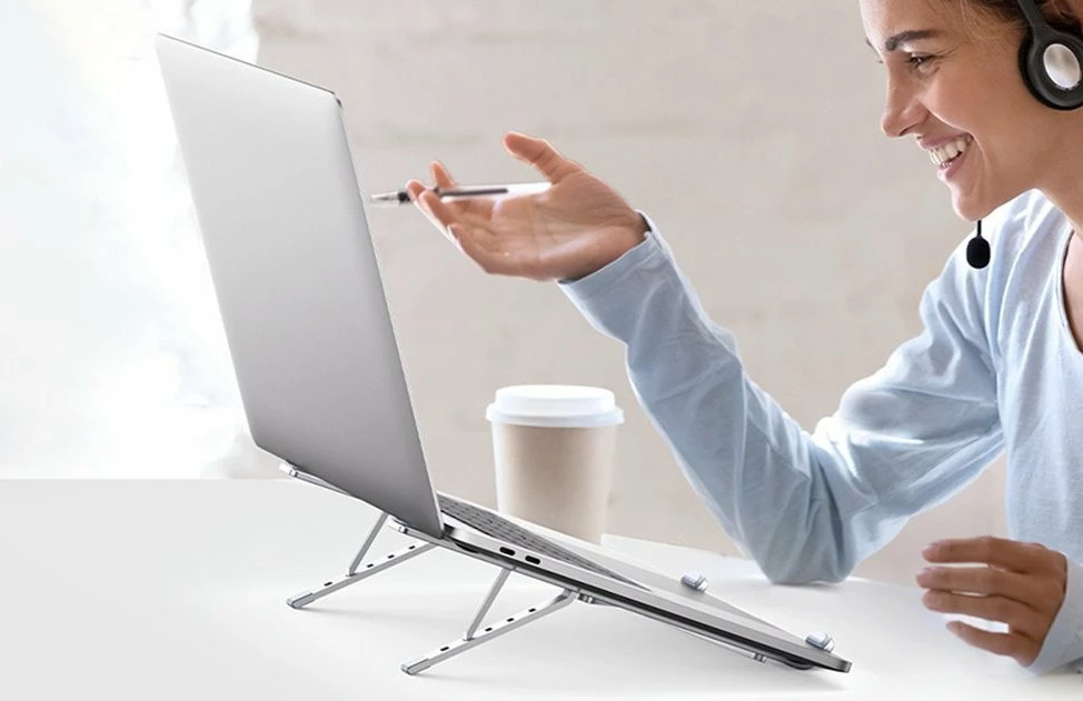 Mbajtëse laptopi Ugreen LP451 8-17\" alumin, e palosshme, me rregullim këndi, argjend