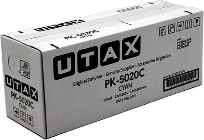 Toner, Utax, PK-5020C (1T02YJCUT0), rendiment rreth 5,000 faqe, Cyan