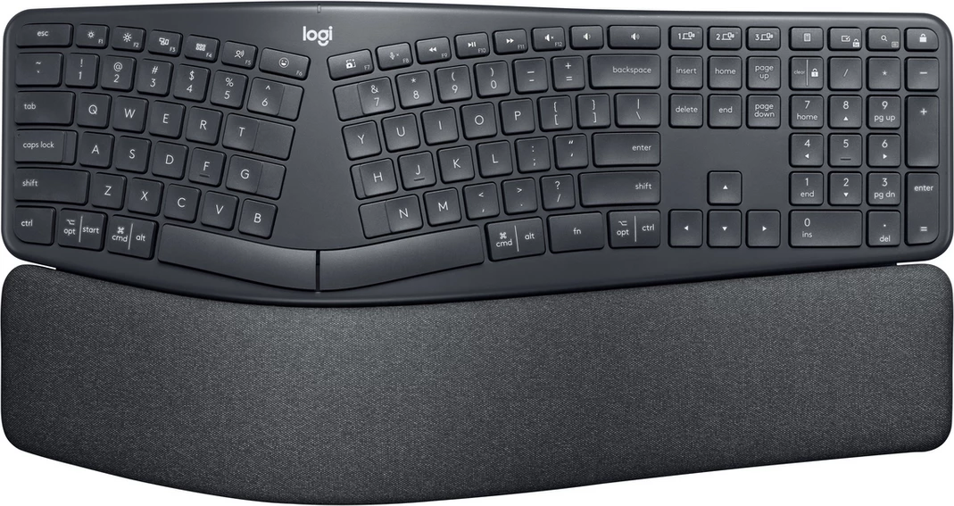 Tastierë ergonomike, Logitech, K860 Ergo Business 920-010352, US-Int layout, grafit