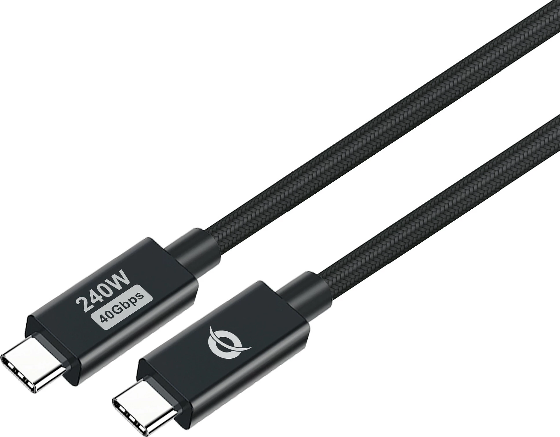 Kabllo USB-C Conceptronic ETTA04B12, USB4 Gen 3x2, PD 3.1 240W, 40Gbps, 1.2m, e zezë