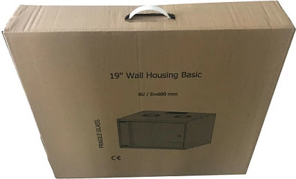 Rack me mur EFB Elektronik 19" 12U, thellësi 600 mm, gri