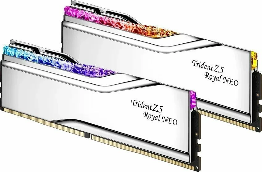 RAM Memorje G.Skill Trident Z5 Royal Neo 32GB (2x16GB) DDR5 8000MHz CL38 UDIMM RGB, e argjendtë