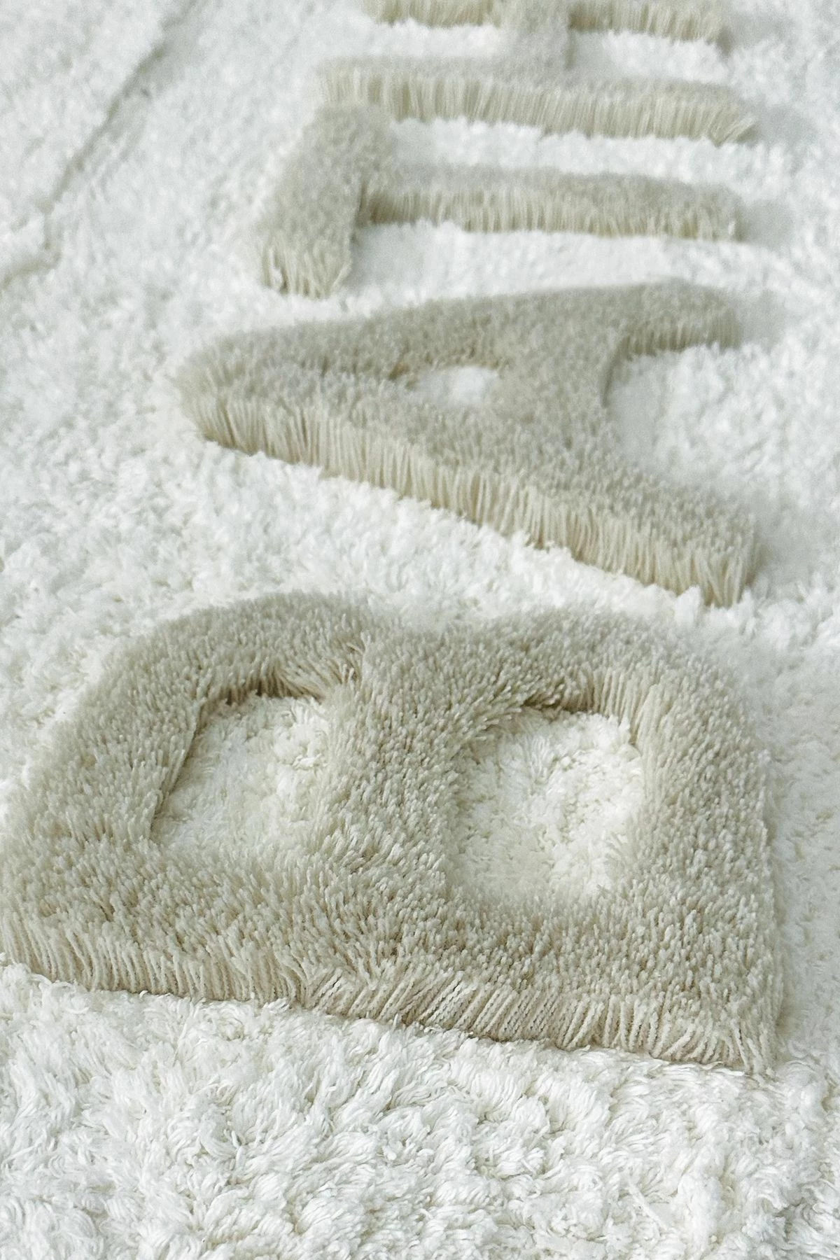 Tapet banje Mijölnir, pambuk 100%, ngjyrë ecru, 70x120cm