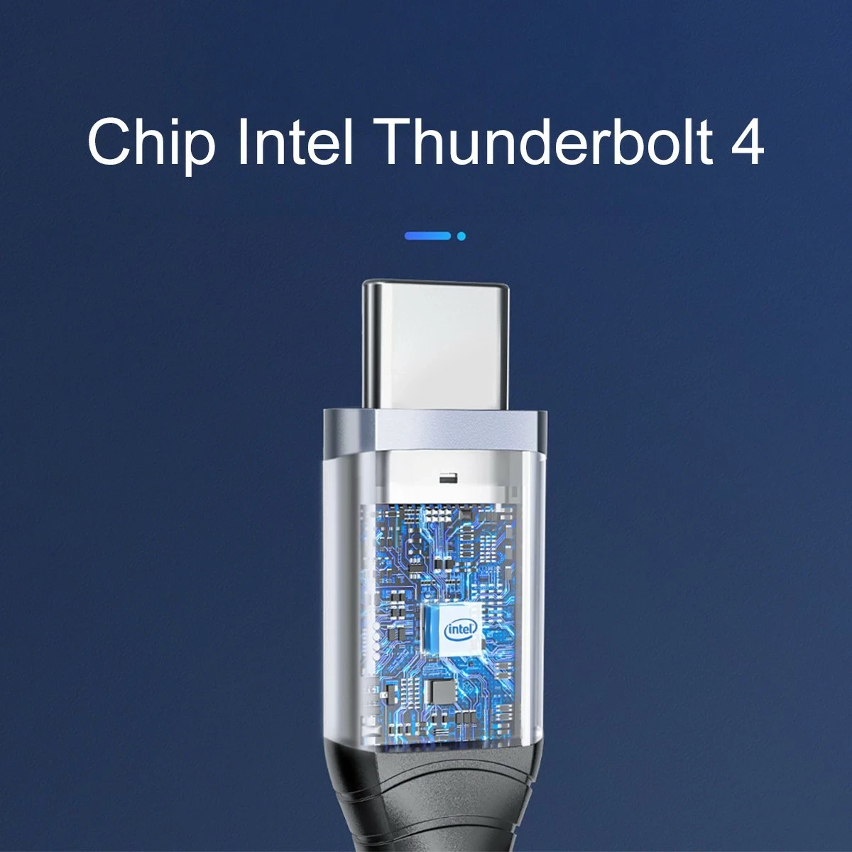 Kabllo Thunderbolt 4 Orico USB-C, 2 m, 40 Gbps, 8K@60Hz, PD 100W, gri