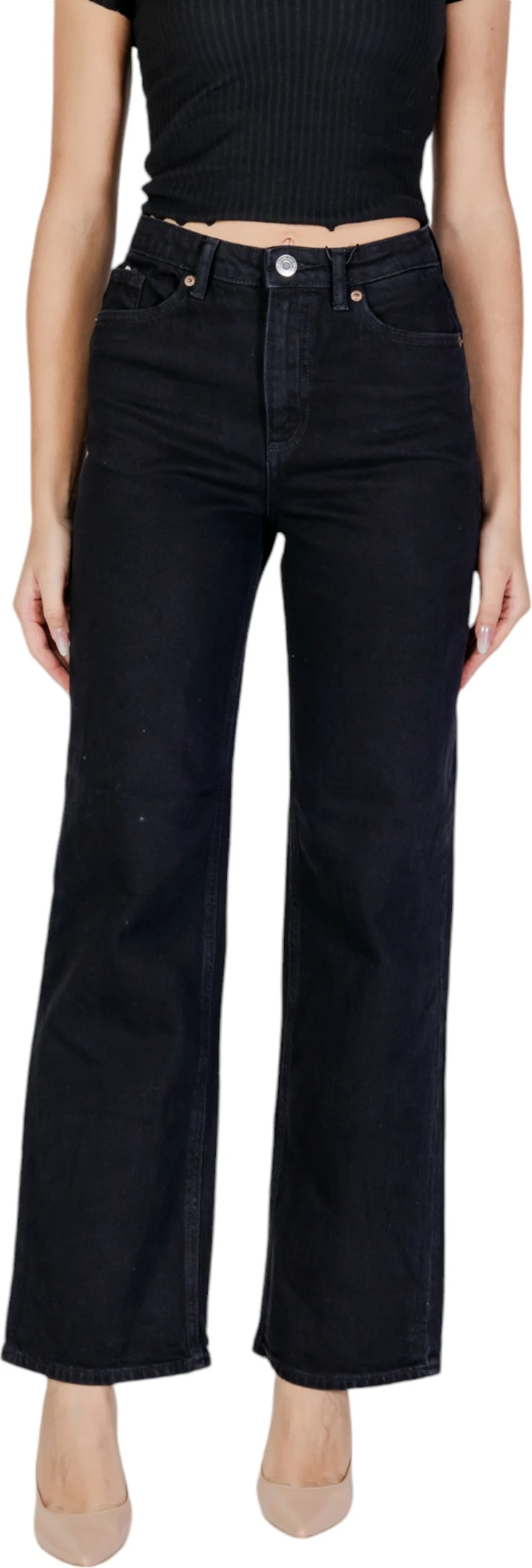 Xhinse për femra Vero Moda VMTESSA HR WIDE RA118 GA NOOS 10290541, të zeza