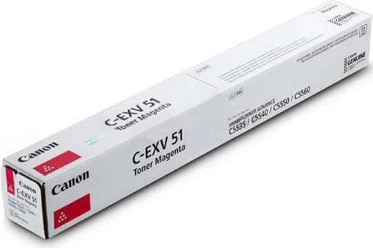 Toner, Canon C-EXV 51L (0486C002), rendiment deri 24,000 faqe, për imageRUNNER ADVANCE C5535/C5540/C5550/C5560, magenta