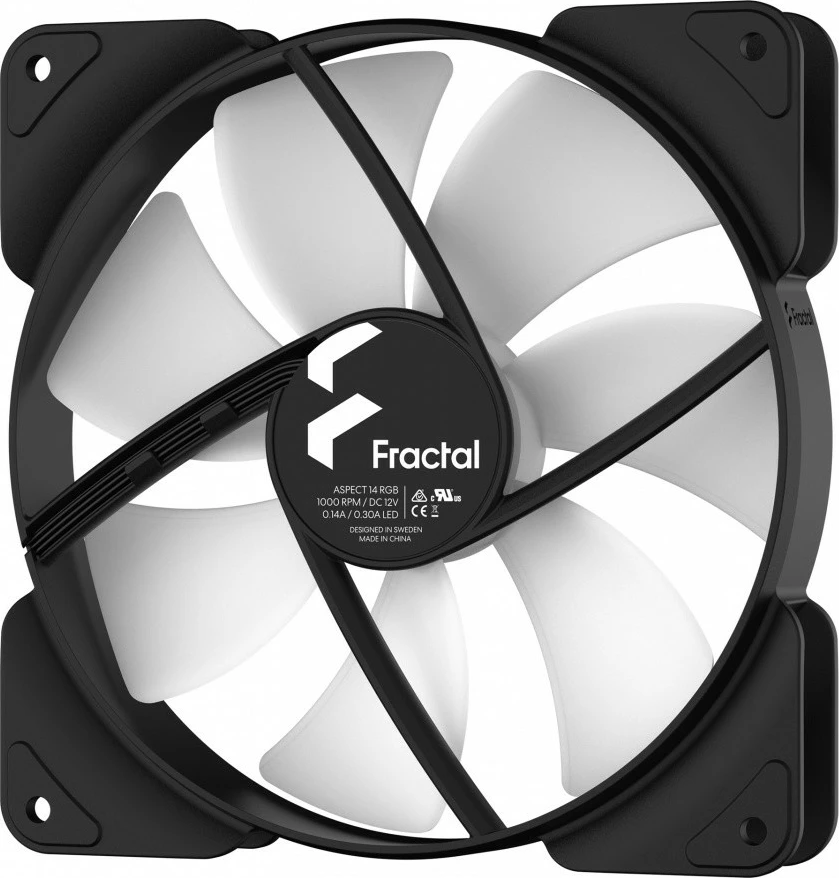 Ventilator kase Fractal Design Aspect 14 RGB PWM, 140 mm, i zi