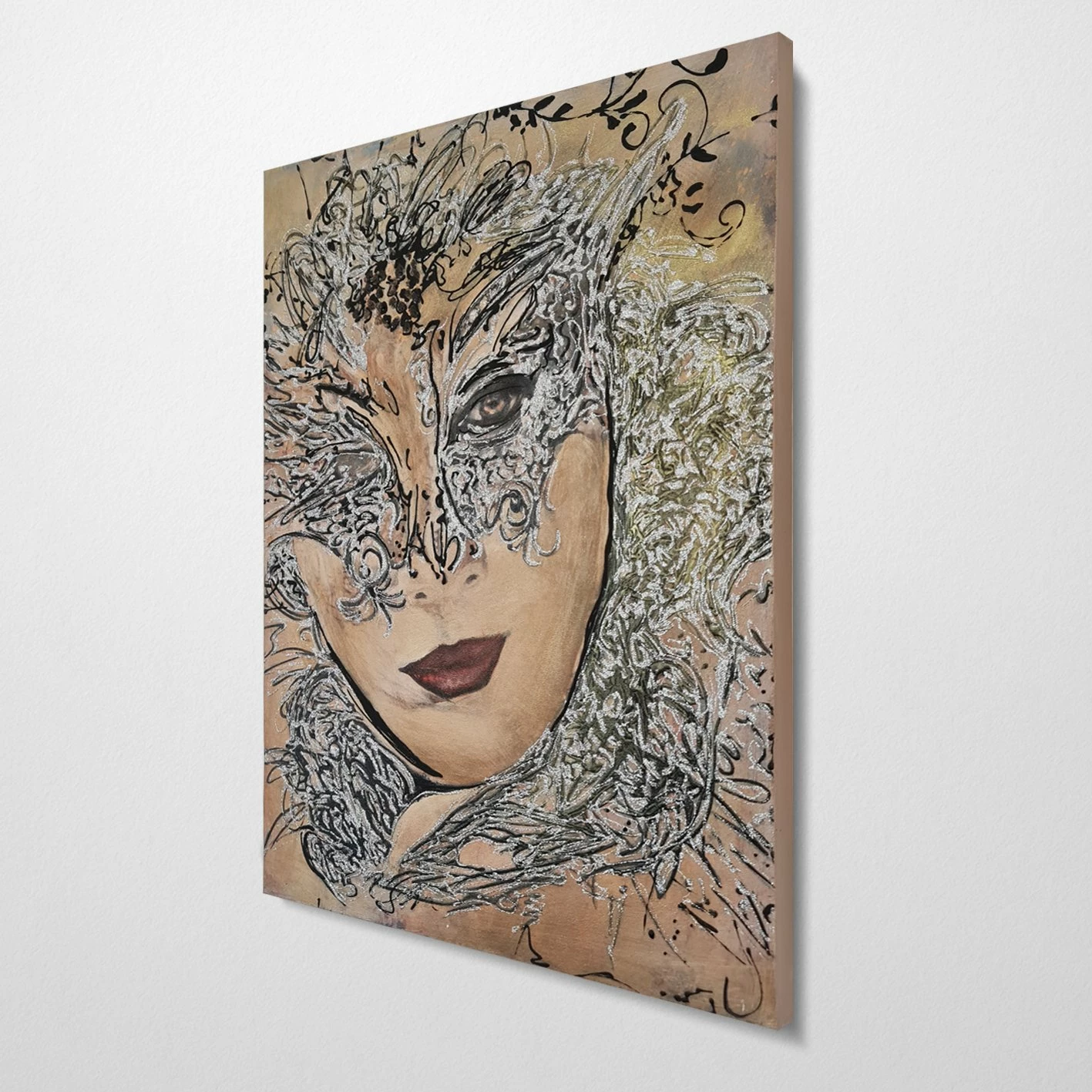 Pikturë dekorative me vaj, shumëngjyrëshe, Wallity, OPS2032725074, 100x140cm