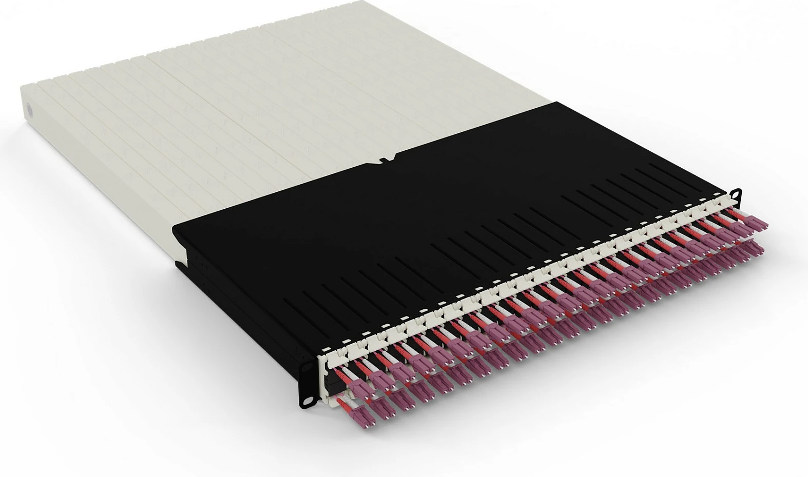 Sistem menaxhimi kabllosh fiber optike PATCHBOX patchbox.one 30RU, OM4, LC-LC, 1.8 m, rozë