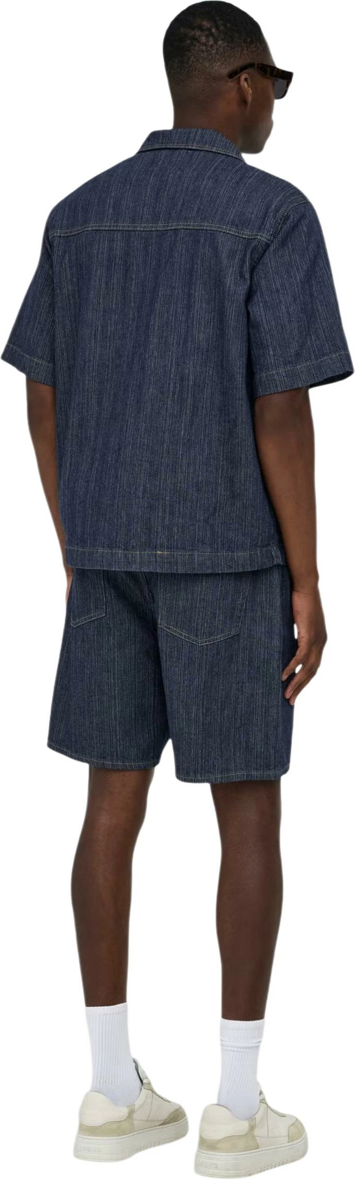 Shorce për meshkuj Only & Sons Onsfade Loose DB 7355 Tai DNM, blu e errët [Madhësia: S]