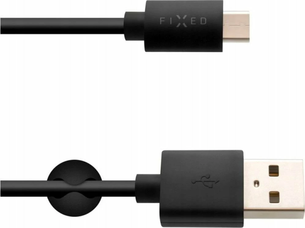 Kabl USB Fixed Data Cable FIXD-UC2M-WH, USB-A në USB-C, 2 m, i bardhë, me organizer kablli