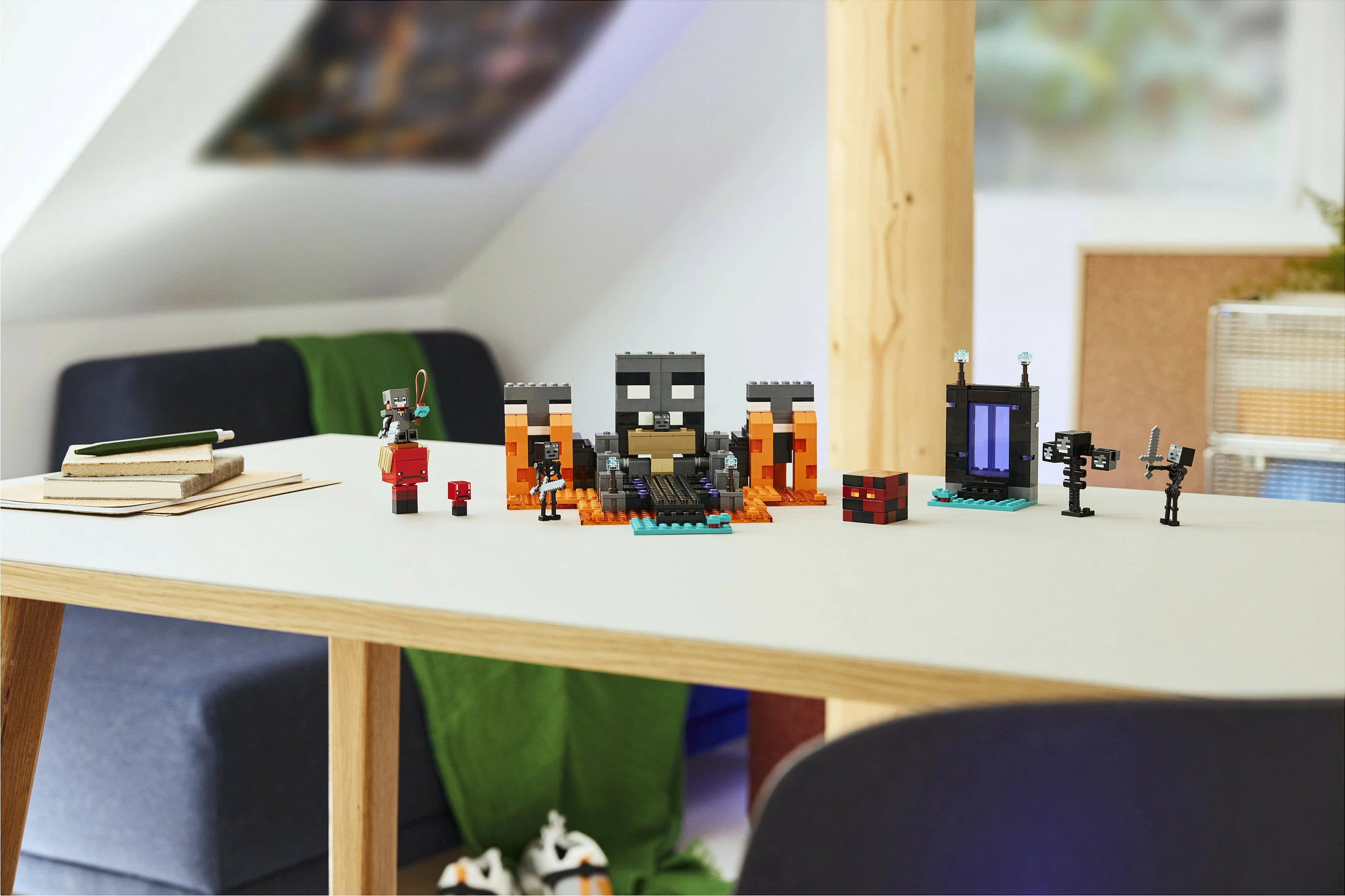 Set ndërtimi LEGO Minecraft Wither Battle 21590, 494 copë, 7 figura, shumëngjyrësh