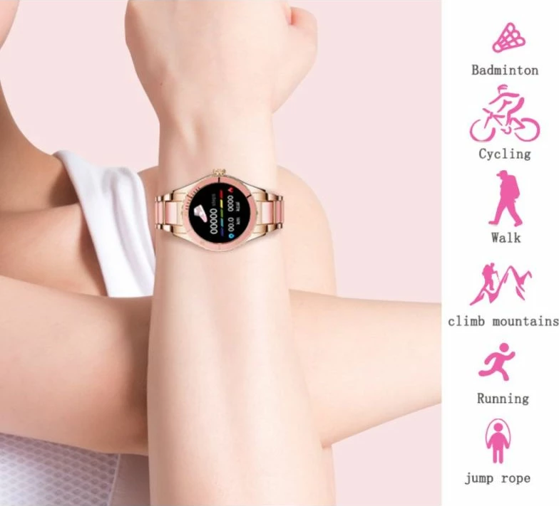 Smartwatch për femra Rubicon, rozë