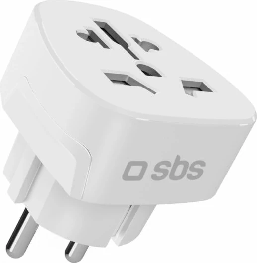 Adapter universal udhëtimi SBS Shucko/EU, i bardhë