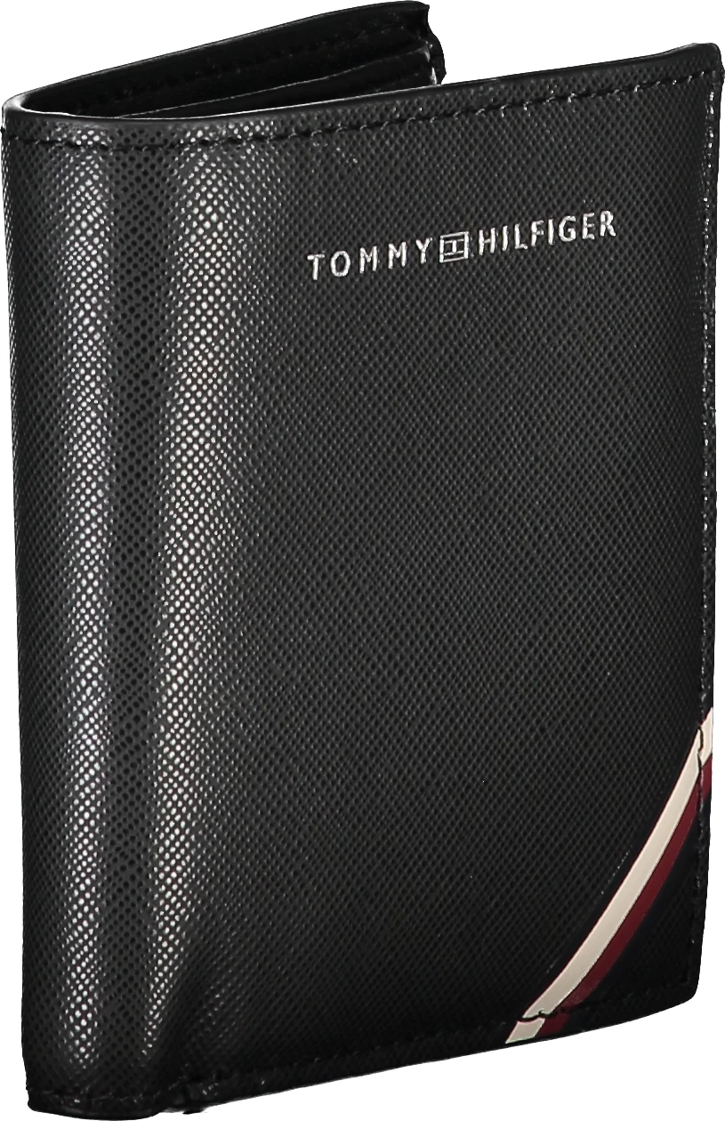 Portofol për meshkuj TOMMY HILFIGER, i zi