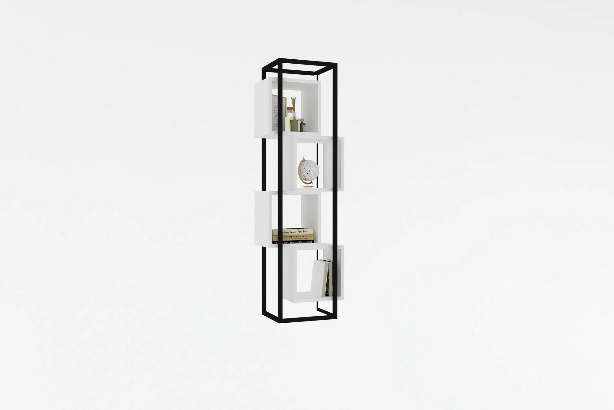 Raft librash Hanah Home, Rabant, i bardhë