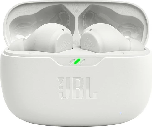 Kufje JBL Wave Beam, True Wireless, Bluetooth 5.2, 32 orë me kasë karikimi, të bardha