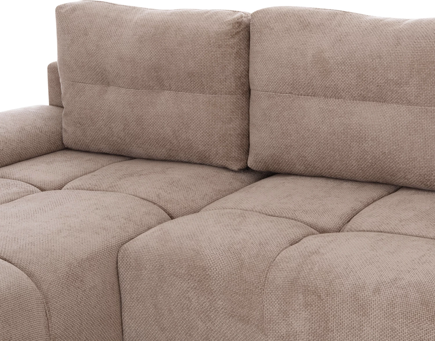 Kënd-sofë shtrati majtas, material bezhë, COMFYRA FH3336.03L, 270x181x75cm