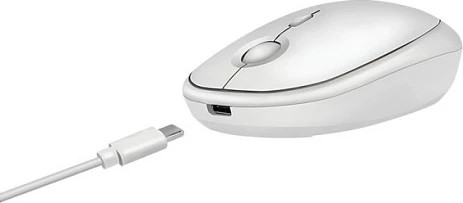 Maus LogiLink, wireless 2.4GHz & Bluetooth, 800/1200/1600 DPI, i bardhë