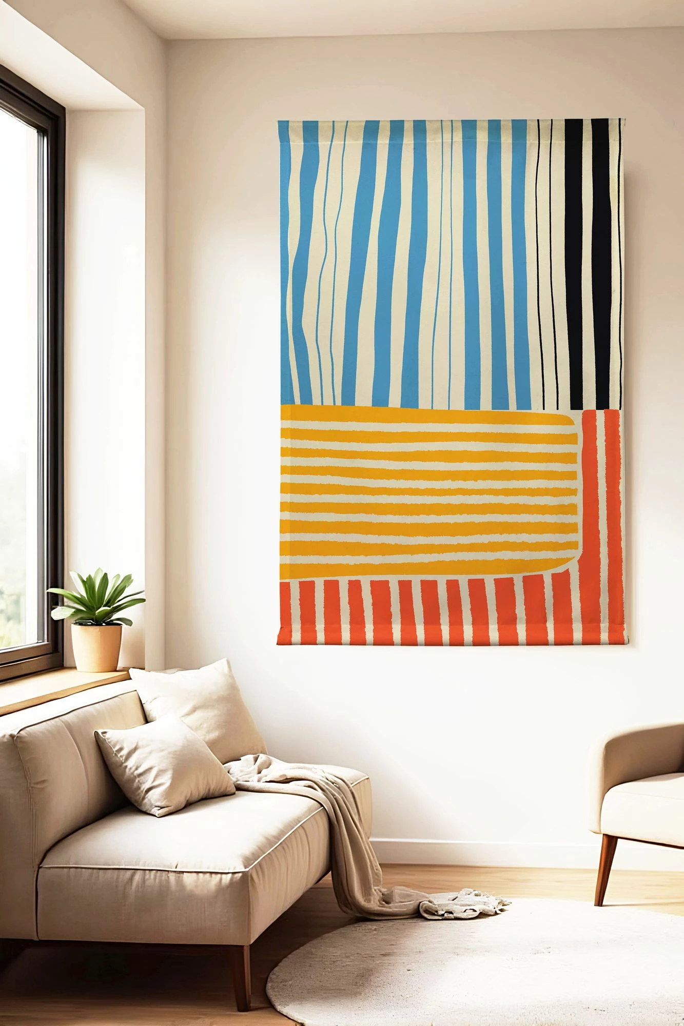 Pikturë dekorative prej poliestëri, Wallity Polybaby 14, shumëngjyrëshe, 145x200 cm