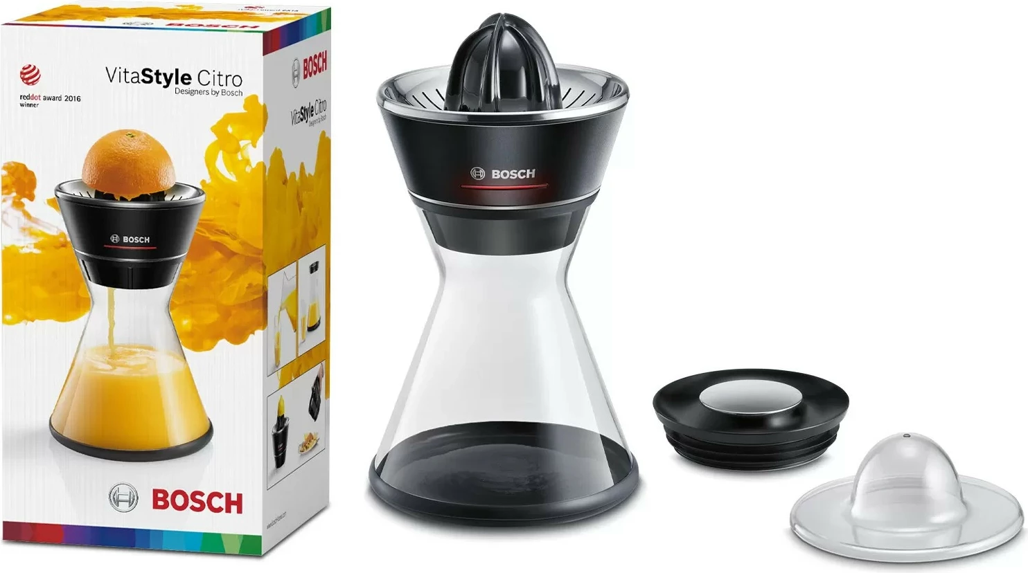 Shtrydhëse agrumesh Bosch MCP72GPB, 1L, e zezë