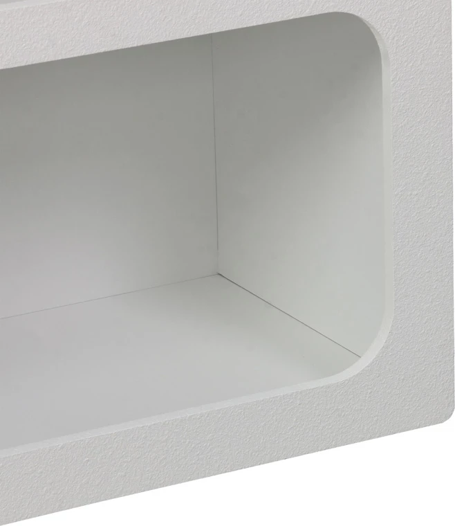 Raft librash Emersi, MDF, ngjyrë e bardhë, 70x35x100cm