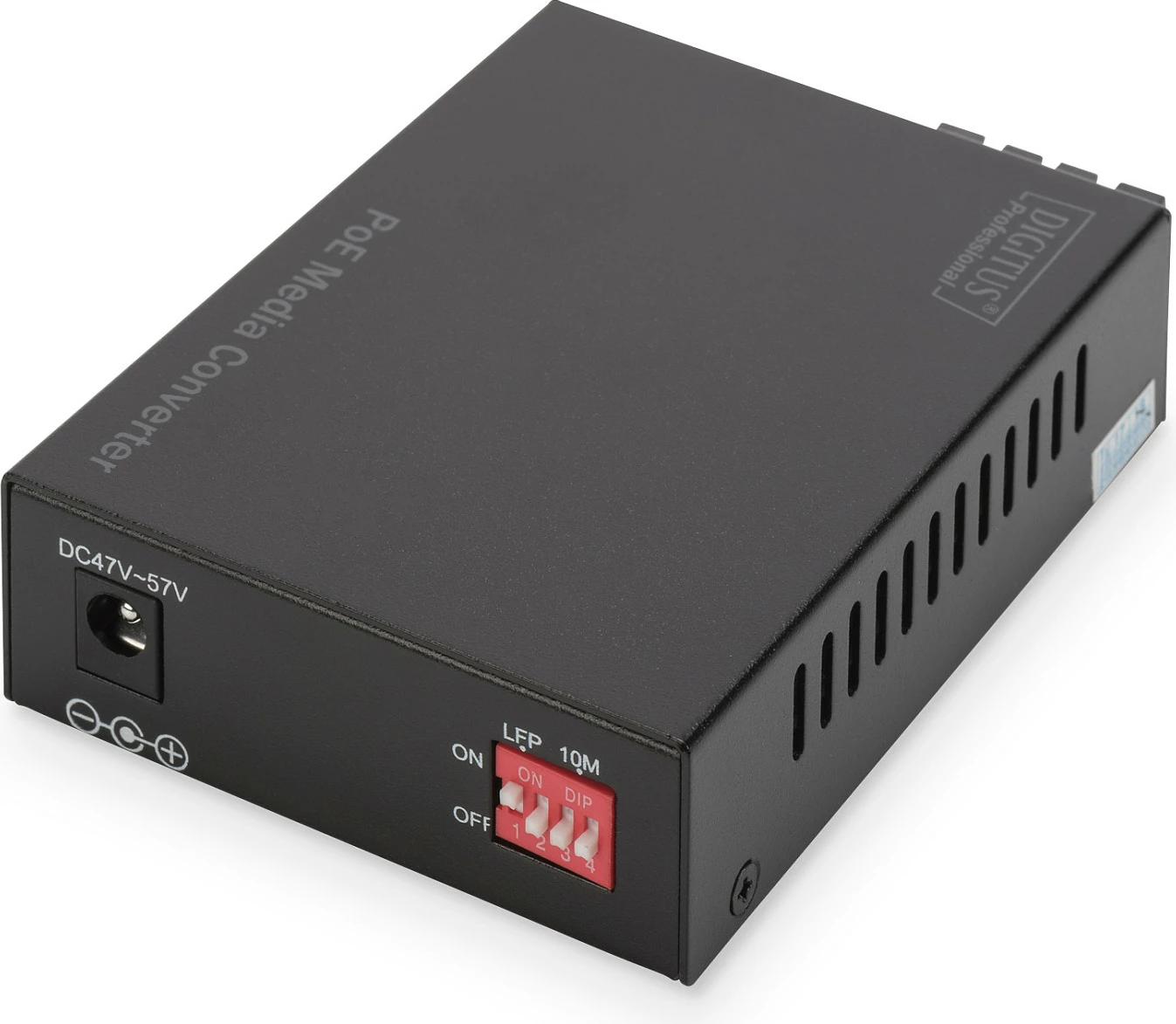 Konvertues media PoE Digitus Gigabit RJ45/SC, Single-Mode, 1000Mbps, i zi