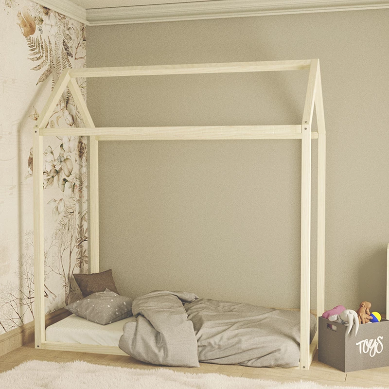 Krevat fëmijësh Palace dru pishe ngjyrë natyrale 70x140cm