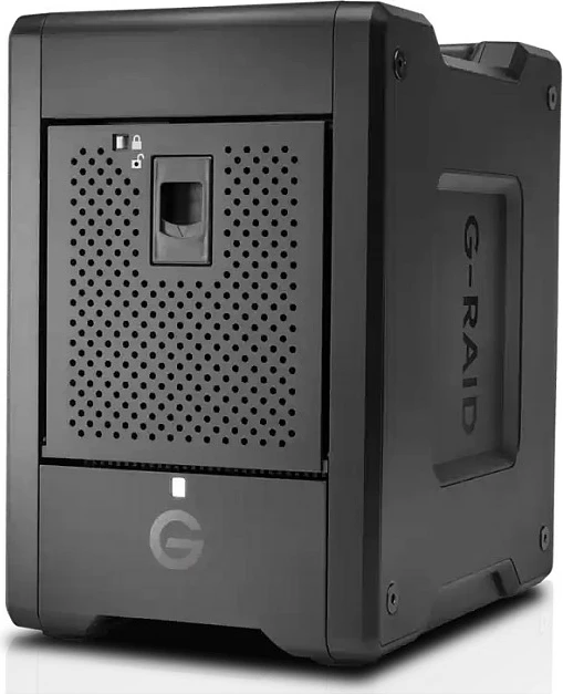 Hard disk i jashtëm RAID SanDisk PROFESSIONAL G-RAID Shuttle 4, 48TB, Thunderbolt 3, 4-Bay, i zi