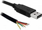 Kabllo konvertues DeLOCK 83116, USB-A në DB-9/TTL (UART), 1.8 m, i zi