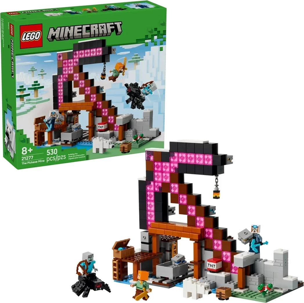 Set LEGO Minecraft 21277 The Pickaxe Mine, 530 pjesë