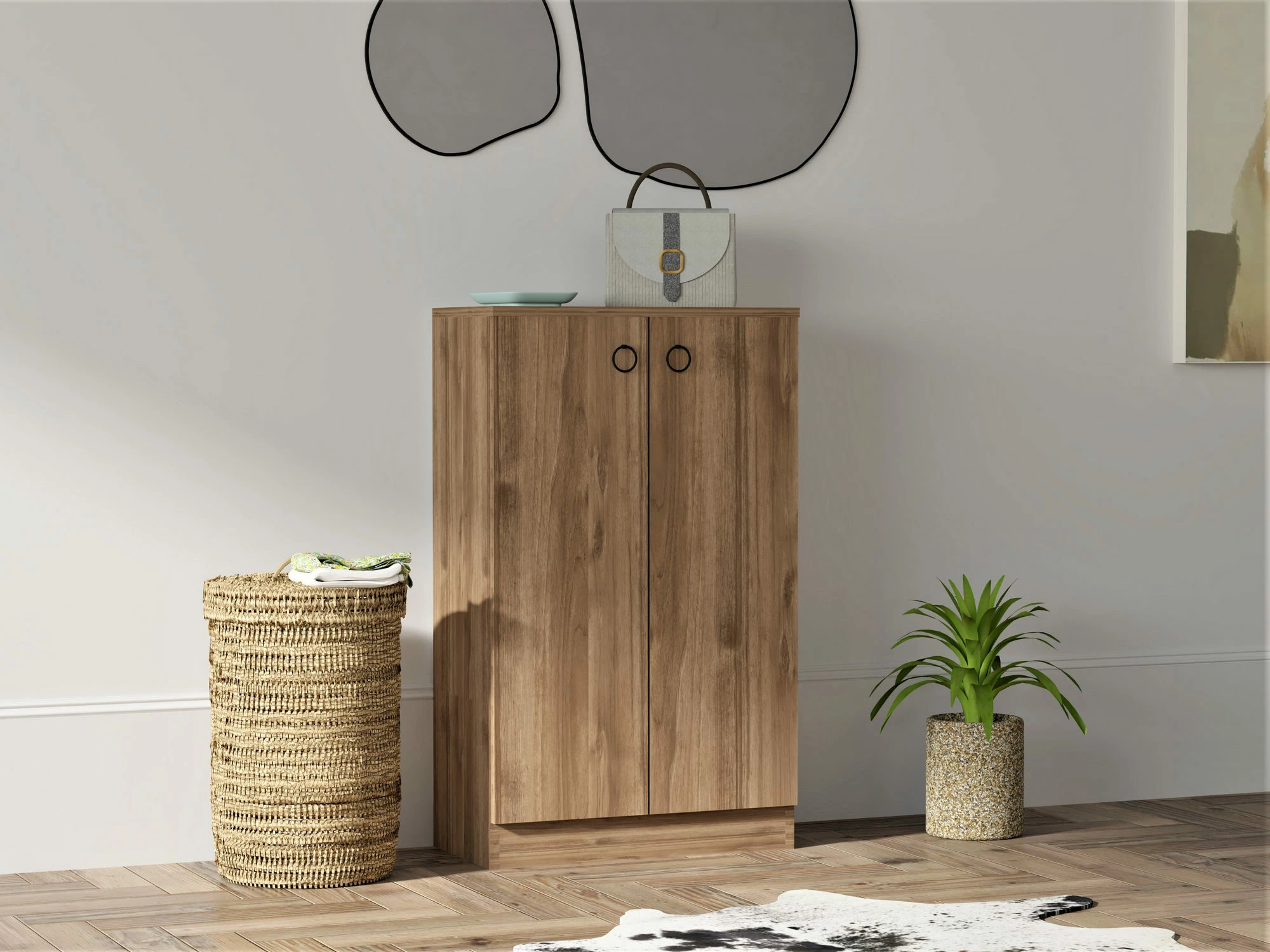 Dollap multifunksional, ngjyrë arre, Defne, Hanah Home