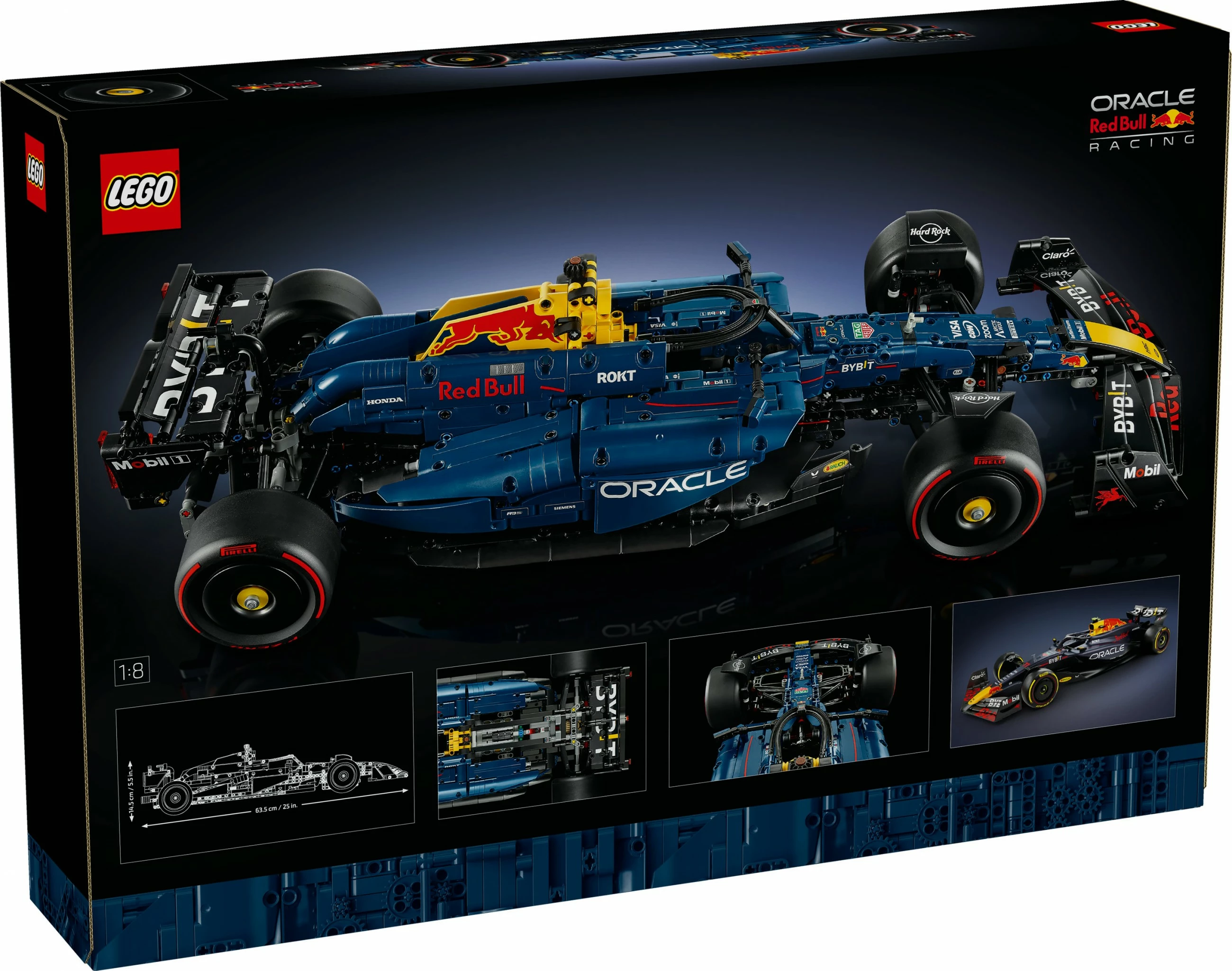 Set ndërtimi LEGO Technic Oracle Red Bull Racing RB20 F1, 1639 pjesë, multingjyrësh