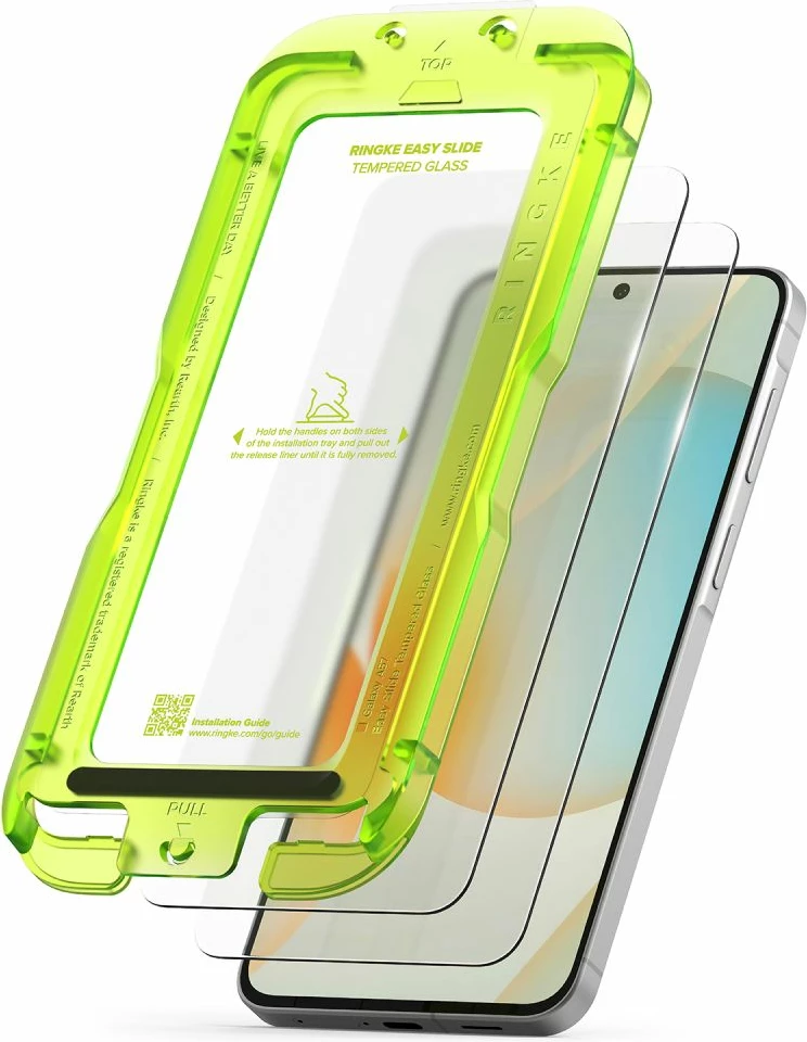 Xham i kalitur Ringke Easy Slide për Samsung Galaxy A57 5G, 9H 0.35 mm, set 2 copë