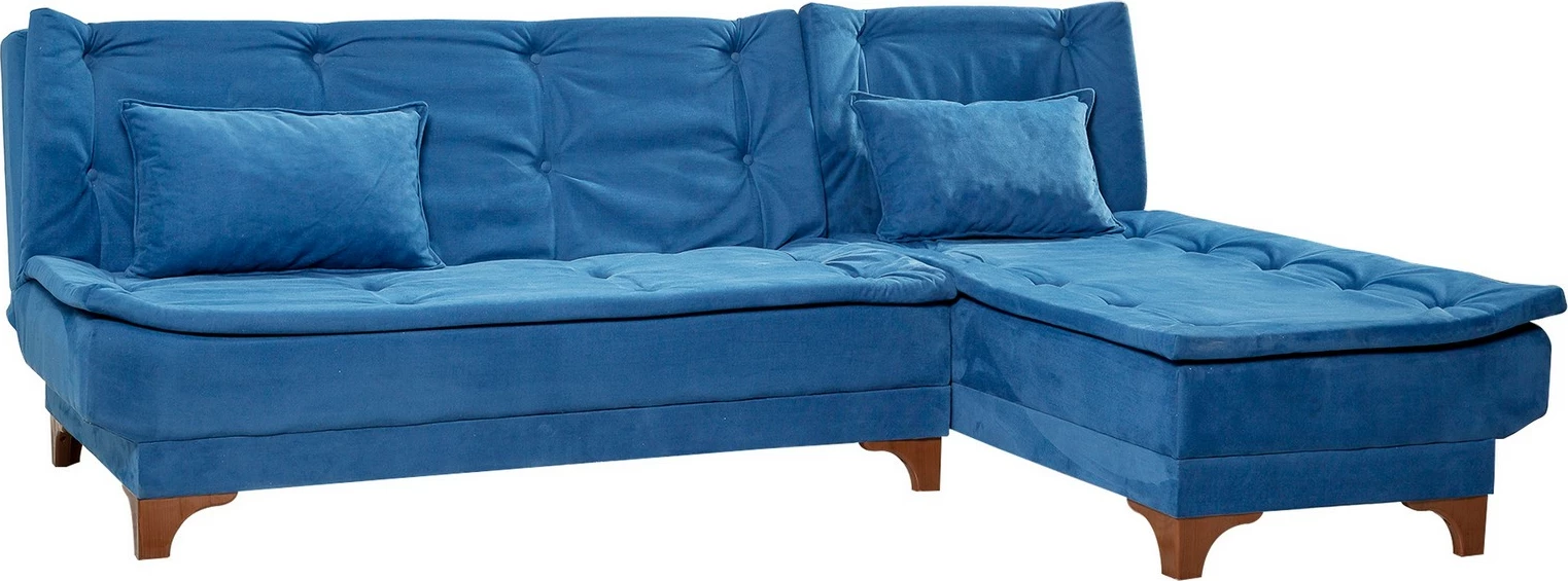 Kënd-sofë krevati Atelier del Sofa, kënd i djathtë, ngjyrë kaltër e errët