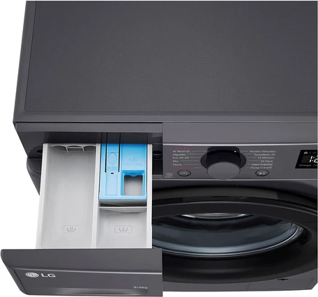 Lavatriçe me tharëse LG F4DR509SBM 6 kg 1360 RPM e zezë