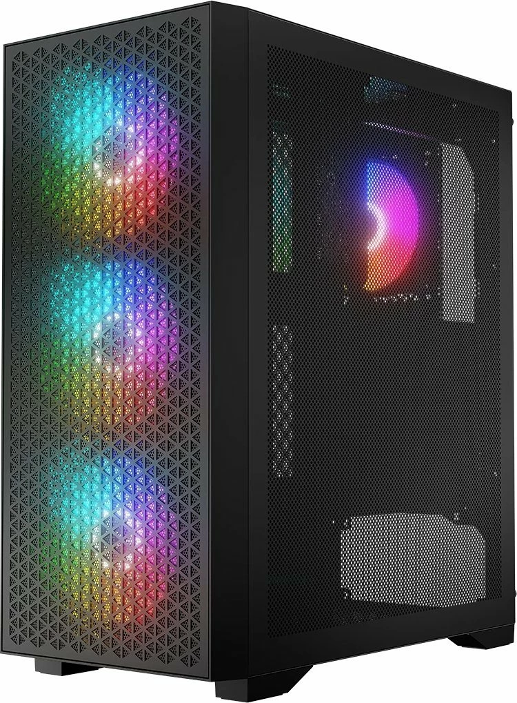 Kasë Logic Concept Dart Pro ARGB AT-DART-PRO-ARGB-10, Midi Tower ATX/mATX, 4x120mm ARGB, USB-C, e zezë