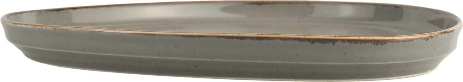 Pjatë trekëndore Porland Seasons Stone 210 mm, gri e errët, set 6 copë