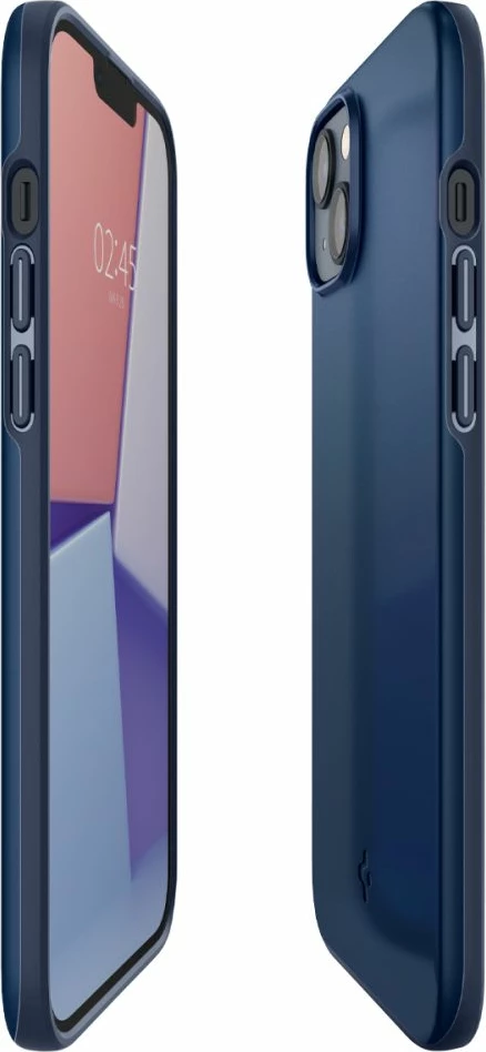 Mbështjellës, Spigen, Thin Fit për iPhone 14 Plus, ultra i hollë 1.55 mm, TPU+PC, blu 7