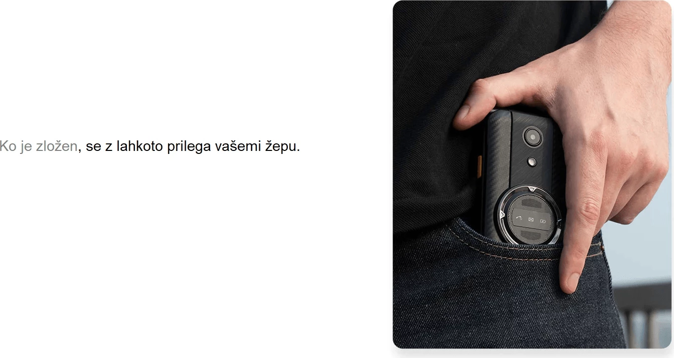 telefon me taste flip, AGM, M8 Flip, 4G, Dual SIM, 2.8\", 48MB/128MB, microSD deri 128GB, IP68/IP69K/MIL-STD-810H, i zi