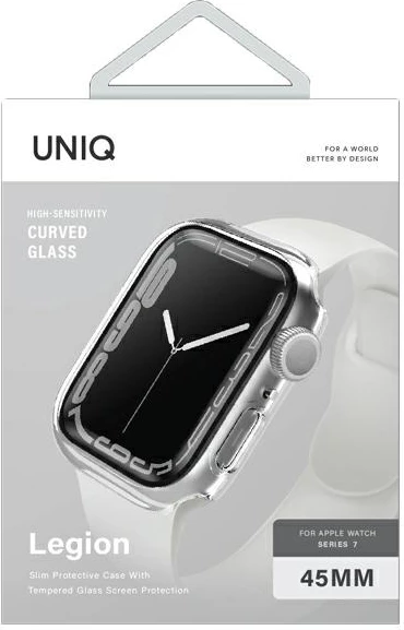 Mbështjellës UNIQ Legion për Apple Watch Series 7/8/9/SE2 45mm, Transparent