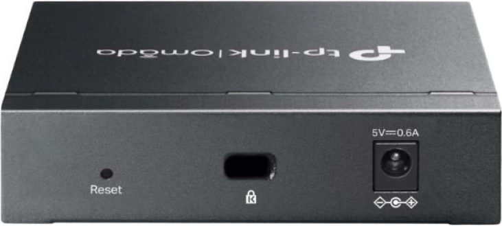 Switch, TP-Link ES205G Omada, 5 porta Gigabit, desktop, metal, e zezë