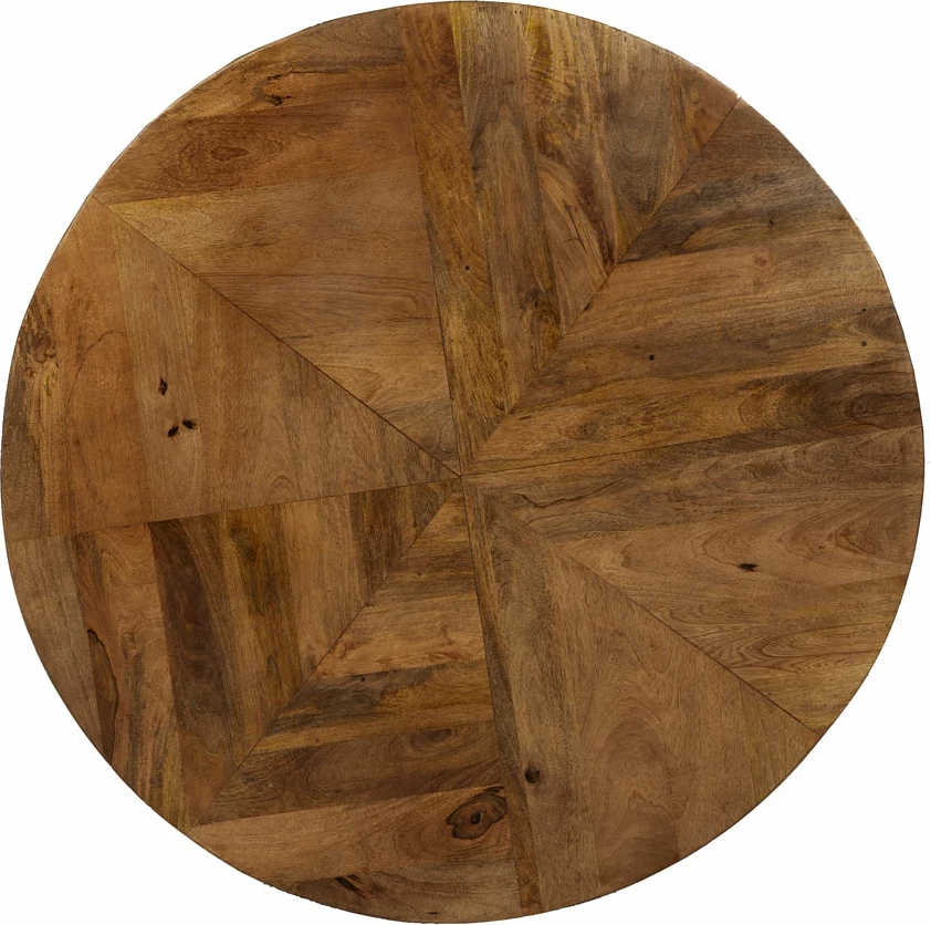 Tavolinë ngrënieje MAGNOLIA, dru mango natyral, 120x120x77cm