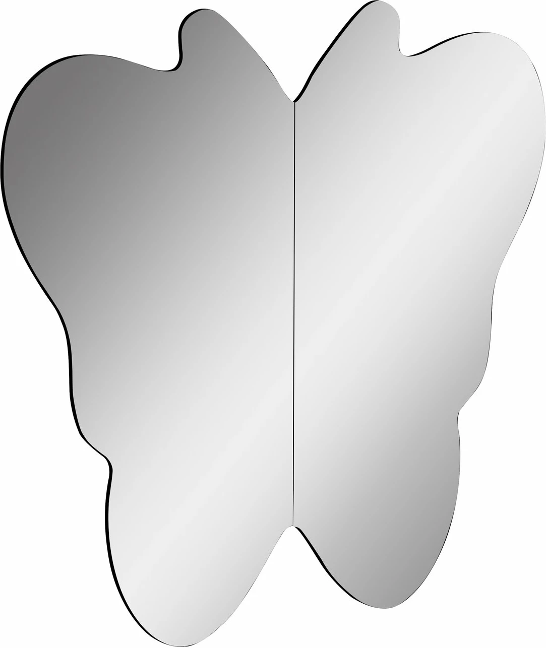 Pasqyrë me ndriçim LED, formë fluture, ngjyrë rozë-argjend, Skye Decor, 57x50cm, 2 copë