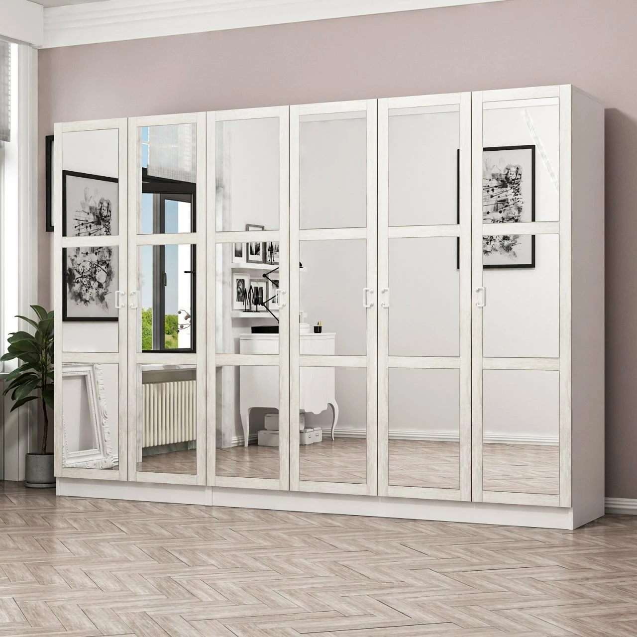 Dollap Skye Decor, ngjyrë e bardhë, Kale Country, 3846