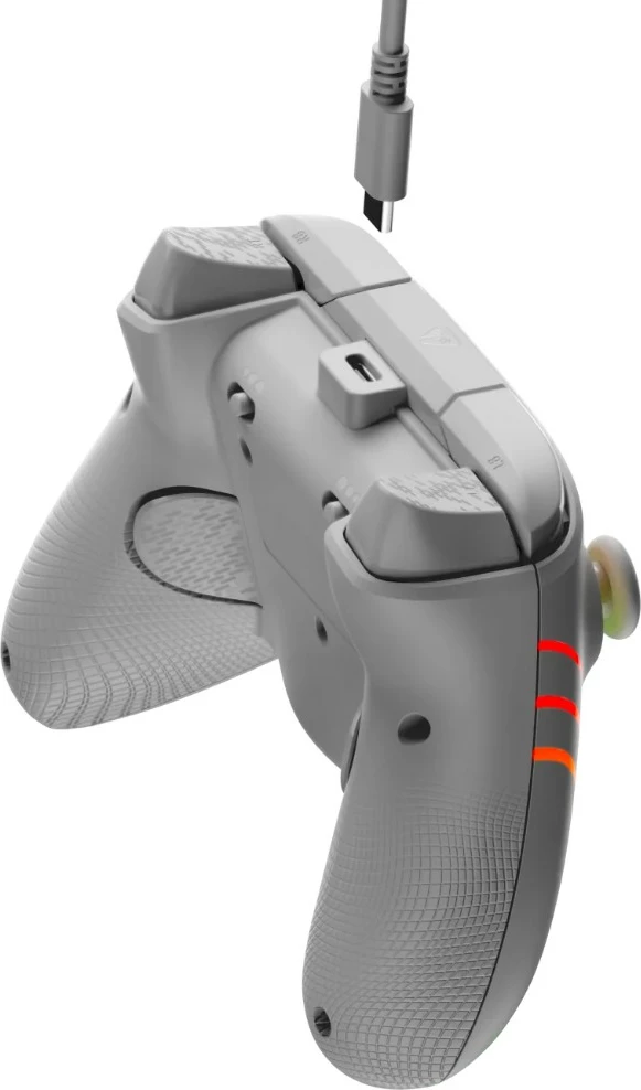 Kontroller me kabllo Turtle Beach Afterglow Wave për Xbox/PC, RGB, Hall-Effect triggers, Gri