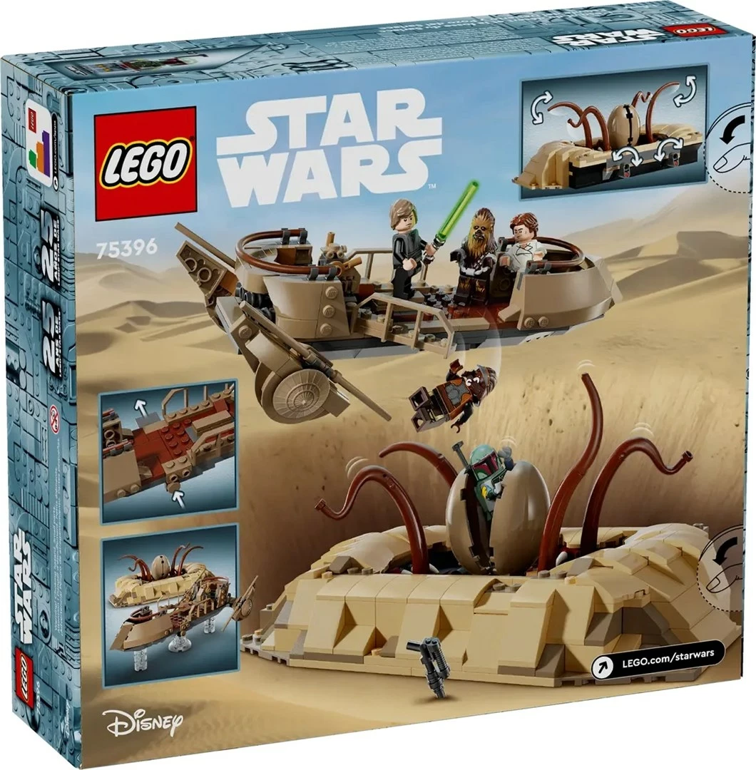 Set LEGO Star Wars 75396 Desert Skiff & Sarlacc Pit